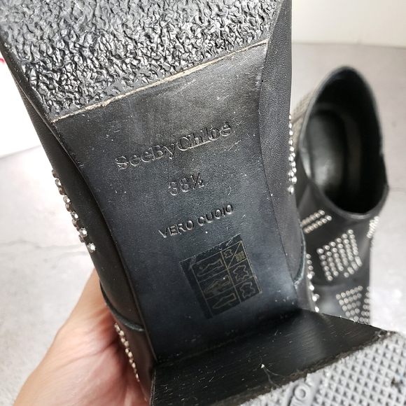 See by Chloe Carnaby Shine Studded Boots Sz 38.5 - Picture 12 of 14